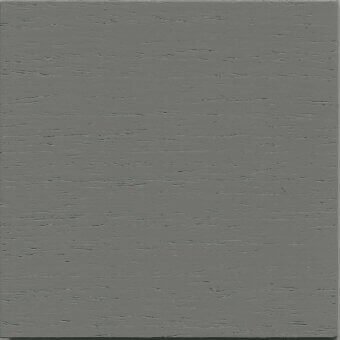 Lacquered wood sample, medium grey (L28) tone, subtle linear texture, matte finish, horizontal striations, neutral background studio shot.