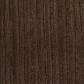 Wood texture sample, tobacco brown stain, vertical grain pattern, matte finish, narrow lines, natural warm tone, refined rustic aesthetic.