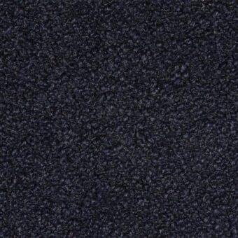 Dark blue bouclage fabric texture, 98 20, with a dense looped pile and heathered tonal variations, exhibiting a soft, matte finish.