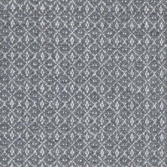 Gray woven fabric texture with white speckled pattern, dense nubby weave, and subtle monochromatic color variation, detailed close-up.