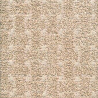 Beige woven fabric texture, geometric square pattern, looped pile construction, Porada Tammy P 070 collection, neutral matte finish.