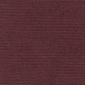 Burgundy ribbed fabric sample with a matte woven texture, displaying vertical ridges and a faded “armam” inscription, Porada collection (c) L1569.