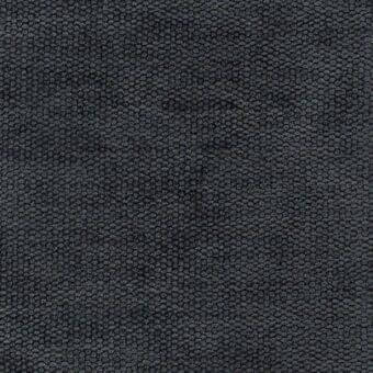 Dark gray woven fabric texture, “Moran 111” from Porada, features a dense, nubby loop pile and matte finish with minimal tonal variation.