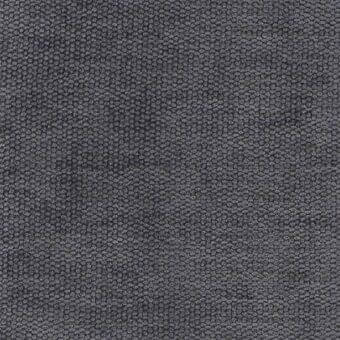 Fabric texture sample in medium gray, granular with rounded elements, matte finish, woven nubby construction, Porada Moran 112.