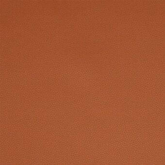 Porada Paros eco leather texture, warm terracotta color, fine granular matte finish, consistent embossed pattern, durable slightly porous surface.