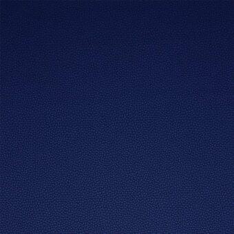 Porada Paros eco-leather fabric (d) 36, deep navy blue, granular texture with evenly distributed circular indentations and a matte finish.