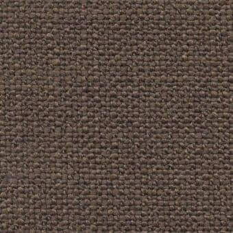 Brown woven fabric sample with a dense, nubby texture and matte finish, labeled “porada > fabrics > fabric (d) > tress > 100”.