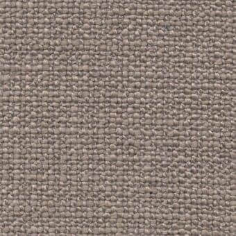 Tightly woven tress fabric sample in muted gray-brown, exhibiting a dense heathered texture with a visible horizontal and vertical grid pattern.