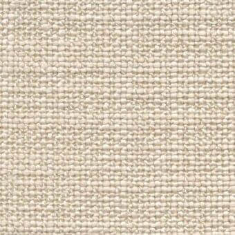 Tightly woven fabric texture, off-white color, irregular nubby weave; Porada “tress” fabric (d) model 900, matte finish.