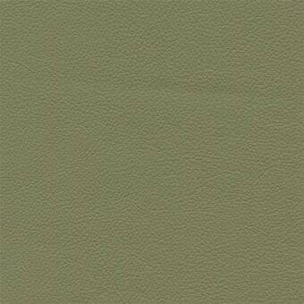 Olive green leather texture with a matte finish, displaying subtle graining and fine pores across a smooth, consistent surface.