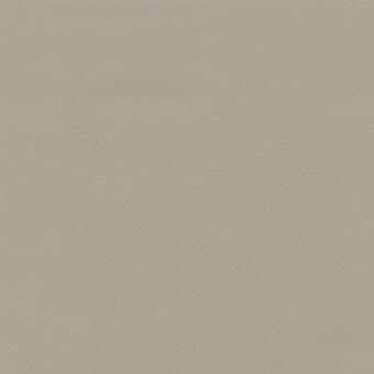 Porada leather sample, neutral gray, fine-grained texture with matte finish and embossed detailing, labeled “1647”.