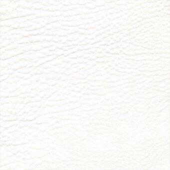 White leather texture sample displaying raised ridges, full-grain pattern, and subtle mottling with “porada > leathers > leather (plus)” label.