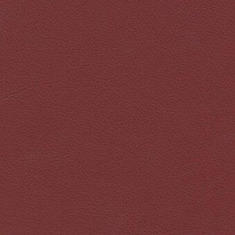 Porada leather upholstery sample, reddish-brown full-grain texture, matte finish with subtle grain and distressed details, labeled “26”.