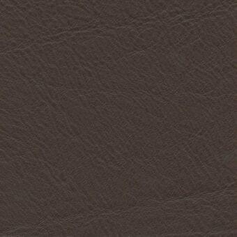 Brown leather texture sample with natural grain and matte finish, labeled “porada > leathers > leather (plus) > 57” on white background.