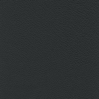 Dark gray leather texture with a regular grain pattern, matte finish, and subtle tonal variations; Porada “d31” leather sample.