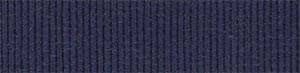 Navy blue ribbed fabric texture with a vertical weave, heathered effect, and matte finish; sample labeled “porada > piping > zenith > 115”.