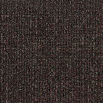 Potocco Alba D6F Tabacco fabric, brown woven texture with gray and beige threads, dense grid pattern, matte finish.