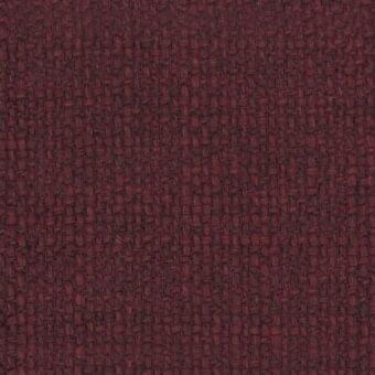 Potocco Alba D6G Rubino fabric texture, deep ruby red woven indoor textile with dense grid pattern and matte finish.