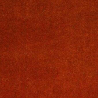 Potocco indoor fabric sample, brick-red woven texture, dense granular pattern with muted sheen, designated “bridge a3i mattone”.