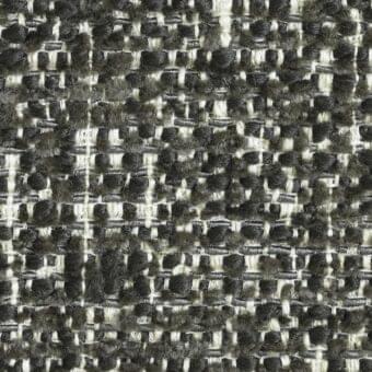 Potocco Cross A2Q Antracite fabric texture, woven grid pattern in anthracite gray and off-white, slightly nubby wool-blend material.