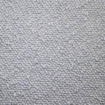 Potocco Dafne B2F Grigio indoor fabric, dense gray weave with repeating rounded nodes, tactile nubby texture, matte finish.