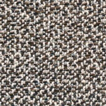 Potocco Delta B1D Tronco Melange fabric, woven wool blend with irregular, mottled off-white, brown, and gray yarns and textured surface.