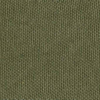 Olive-green woven fabric sample displays a dense, textured construction with subtle tonal variations and a uniform, slightly irregular surface.