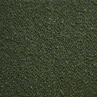 Potocco Dolly Q2G Bosco fabric, muted green, dense nubby weave with visible fibers and a matte finish.