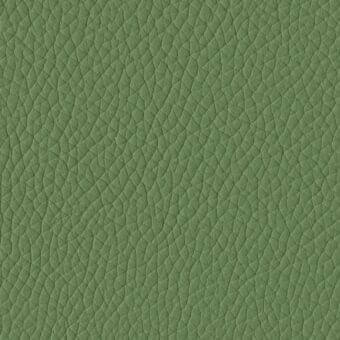 Green leather texture with repeating polygonal pattern, muted light verde chiaro color, and subtle pebbled surface for upholstery.