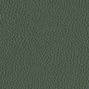 Green leather texture with repeating geometric diamond pattern, matte finish, earthy tone, embossed surface; Potocco Geo Leather Verde P3C.