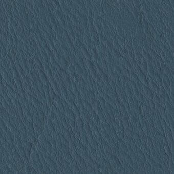 Galea Leather Blu C4M texture sample, muted blue full-grain leather with diagonal pebbled grain and matte finish.