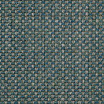 Potocco Skipper B4J Grigio Celeste outdoor fabric, woven grid texture, gray-blue and green tones, durable matte finish.