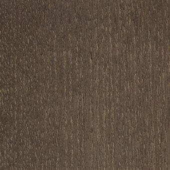 Biscuit-stained ash wood texture displaying a vertical linear grain, matte finish, and warm muted brown tones with beige highlights.