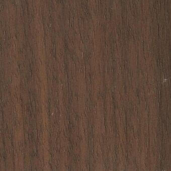 Dark brown canaletto walnut wood texture with a matte finish, displaying a linear vertical grain and subtle tonal variations.