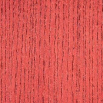Cherry stained ash wood texture with consistent vertical grain, reddish-brown color, and a uniform stained finish highlighting natural wood variations.