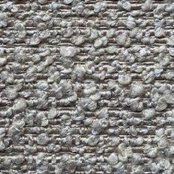 Presotto orsetto fabric b ors02, silver-grey textured pile, looped weave with horizontal yarn lines, plush and organic surface.