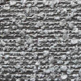 Presotto orsetto fabric b ors19, silvery gray woven texture with raised tufts, dense linear structure, subtle metallic sheen.