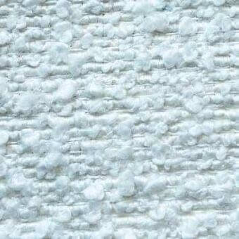 Presotto fabric sample, orsetto "b ors20", icy blue nubby texture with looped pile and horizontal woven lines.
