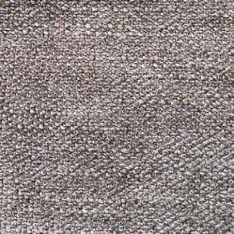 Granular gray fabric texture with speckled, interwoven particles; subtle tonal variations and uneven surface; “presotto” product code visible.