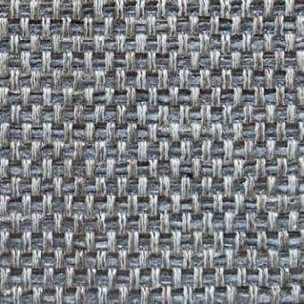 Woven fabric texture, gray-brown-off-white yarns, dense grid pattern, matte finish, slight color variation, presented on white background.