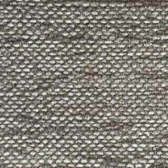 Presotto Mimì fabric texture, gray-beige, dense circular node pattern in horizontal rows, heathered effect, short pile weave.
