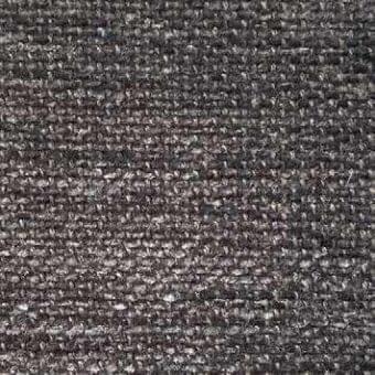 Charcoal gray woven fabric sample displays a dense, heathered texture with irregular knots and a matte finish, suggesting a thick, nubby textile.