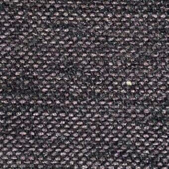 Woven fabric texture, dark charcoal gray, granular appearance; tight weave with rounded elements, model F MM3015 from Presotto fabrics.