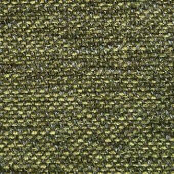 Presotto Mimì fabric F MM3024, olive-green textured weave with gray and yellowish-green threads, matte finish, dense nubby surface.
