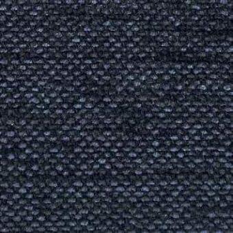 Dark blue woven fabric texture with a dense, repeating nubby pattern and matte finish; Presotto Mimì model F MM3034 textile sample.