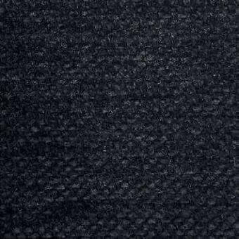 Dark gray Presotto fabric sample with looped pile texture, mottled effect, and subtle woven “mimì” & “f mm30341” identifiers.