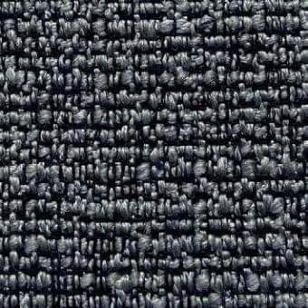Dark gray woven fabric texture, “San Diego” (F SDG9) with looped knots, heathered tonal variations, and a nubby, three-dimensional surface.