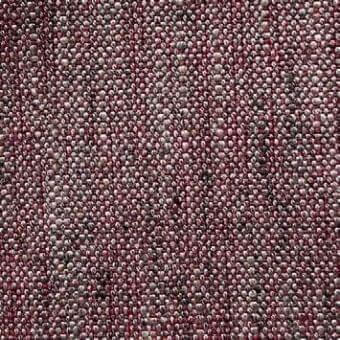 Burgundy fabric texture with repeating silvery-grey dots, dense woven structure, and raised surface; Presotto Allure Plain G Alp105 textile.