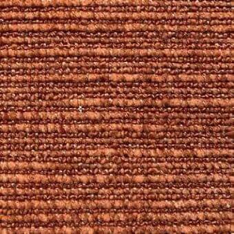 Terracotta Presotto fabric with horizontal ribbing, displaying a subtle sheen and uniform texture; labeled “g cra09” within the carrera collection.