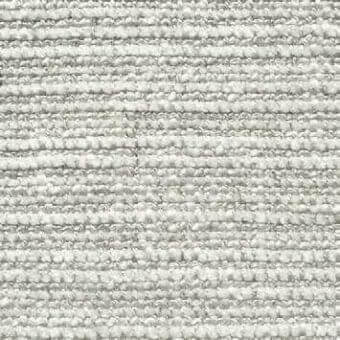 Presotto fabric sample, light gray, tightly woven linear texture with horizontal ridges and a matte, nubby surface.